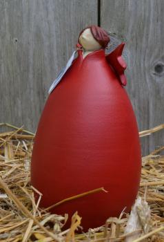 Susanne Boerner Großer Engel  rot L